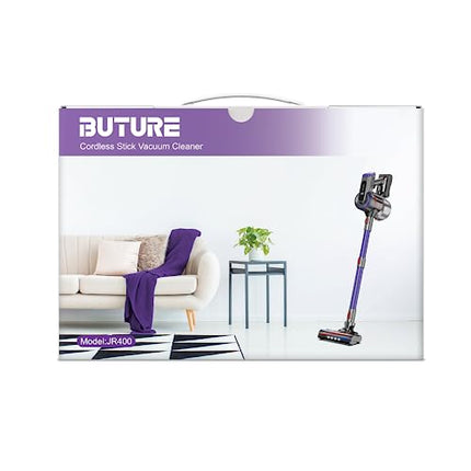 BuTure Cordless Vacuum Cleaner 38Kpa 450W with Dual Rollers 55 Min